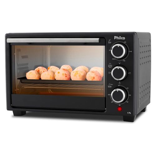 Forno Elétrico Philco PFE17P de 17L com Timer – Preto 220V