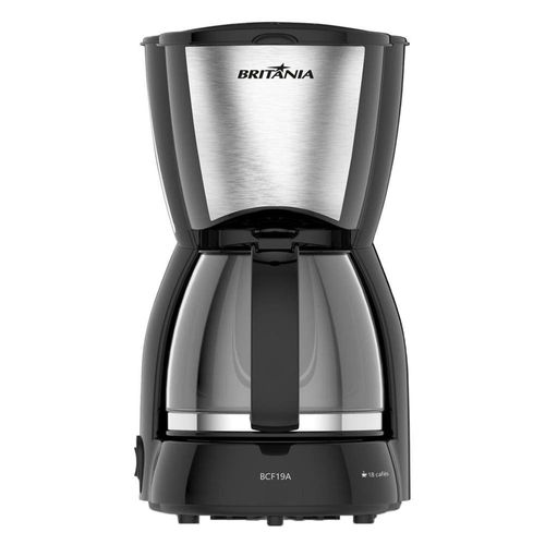 Cafeteira Elétrica Britânia BCF19 18 xícaras - Preto e Inox 110V