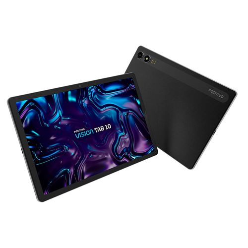 Tablet Positivo Vision10 com Tela 10.1" 128GB, WiFi e 4GB RAM, Câmera Frontal 5MP, Câmera Traseira 8MP, Android 13 e Processador Octa-Core - Preto