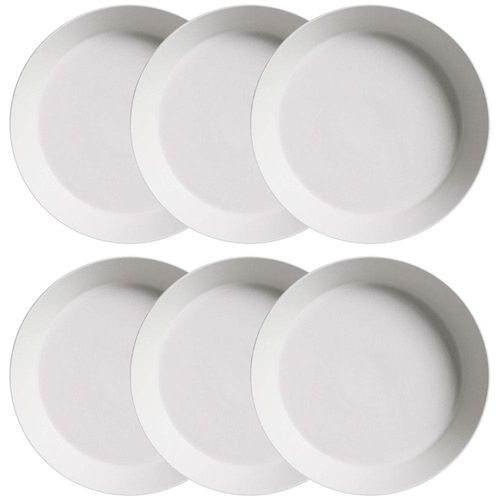 Conjunto com 6 Pratos Fundos Porto Brasil Neo Vit em Stoneware 19,5 cm – Cinza
