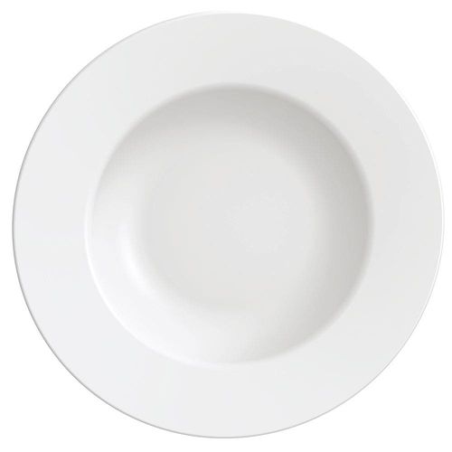 Conjunto com 6 Pratos Rasos Tramontina Maria Augusta em Porcelana 28 cm - Branco