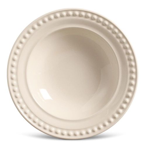 Jogo de Pratos Fundos Porto Brasil Atenas Cru 22cm – 6 pçs