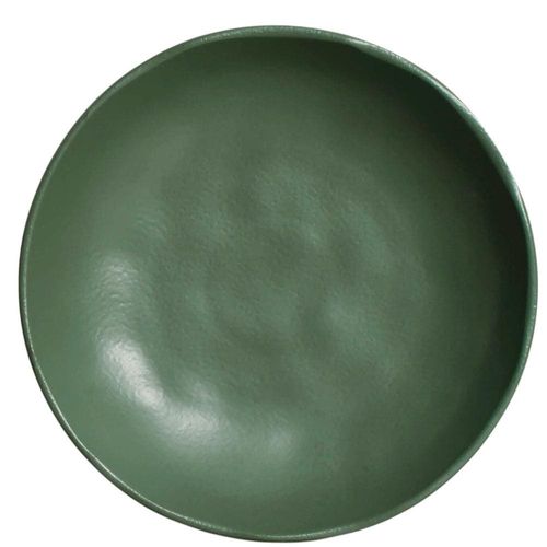 Conjunto com 6 Pratos Fundos Porto Brasil Bio Leaf em Stoneware 22,5 cm – Verde