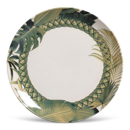 Conjunto de Pratos Rasos Porto Brasil Coup Foliage Estampado – 6 Peças
