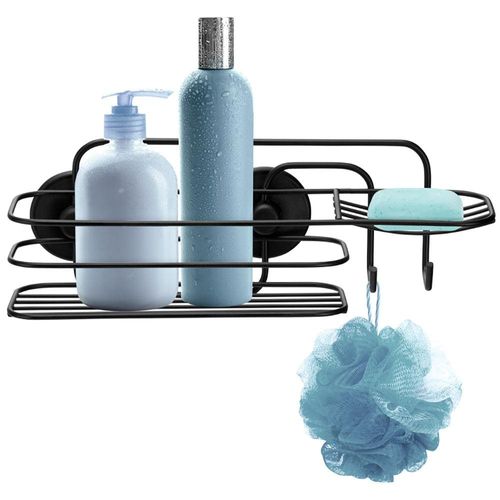 Porta Shampoo e Saboneteira com Dupla Face 3M Arthi - Preto