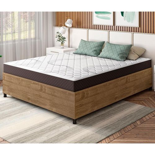 Box Queen Size Barreto Lonçarcci Inova com Colchão Umaflex Orleans com Molas Ensacadas - 161,4cm de largura
