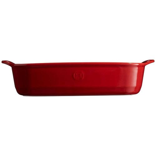 Travessa Retangular Emile Henry em Cerâmica 42x28 cm - Vermelha