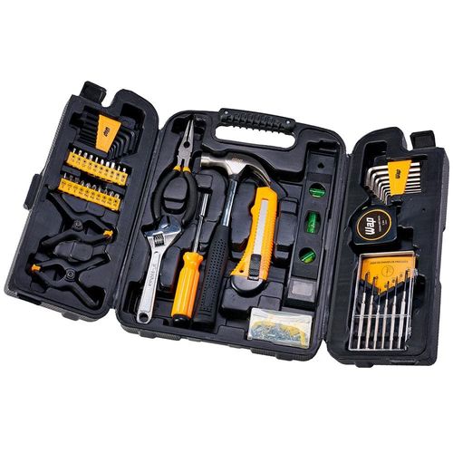 Kit de Ferramentas Manuais Wap MKF132 com Acessórios - 132 Peças