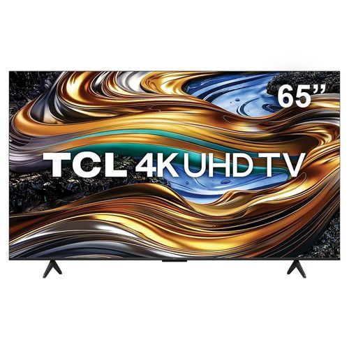 Smart TV 65” 4K UHD TCL 65P755 com Processador AIPQ, Google TV, Wi-Fi, Bluetooth, Google Assistente, Dolby Vision e Atmos