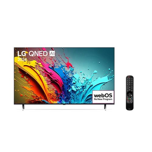 Smart TV Ultra HD QNED 55" 4K LG 55QNED85T com processador AI Alpha8 4K Wi-Fi, Bluetooth, LG ThinQ AI, Speaker Google e Amazon Alexa