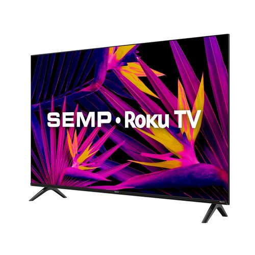 Smart TV 43" LED FHD SEMP R6610 com Sistema Operacional Roku, Wi-Fi, Bluetooth, compatível com Google Assistente, Alexa e Apple Homekit