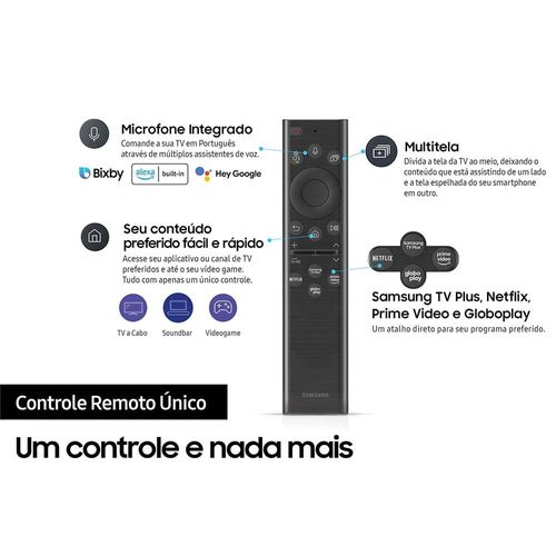 Smart TV 55" Neo QLED 8K Samsung 55QN700B Mini LED, Processador com IA, Som em Movimento Virtual, Tela sem limites, Ultrafina, Única Conexão