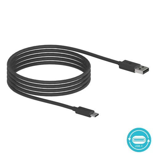 Cabo de Dados e Carga Motorola Original USB-A para USB-C com 2 Metros - Preto