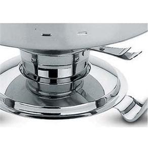 Rechaud Banho-Maria Tramontina Inox c/ Tampa de Vidro - 4L - 28cm