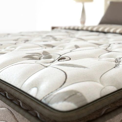 Cama Box Conjugada de Solteiro PROdormir Gray com Pillow Top e Espuma D28 50x88x188 cm – Branco/Marrom