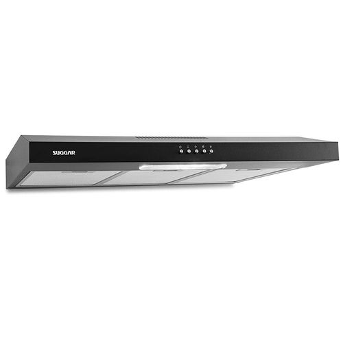 Depurador de Ar Suggar Slim DPS181PT / DPS182PT Preto com 3 Velocidades – 80 cm 220V