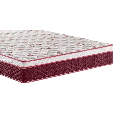 Colchão Casal Hellen Strong One Face Espuma D45 24x138x188 cm - Vermelho/Branco