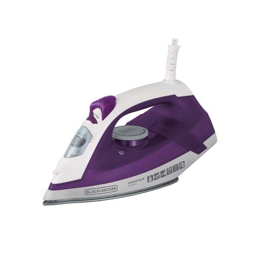 Ferro de Passar a Vapor Base Antiaderente com Spray Black&Decker FX2500 Ceramic Gliss Roxo 1200W 220V