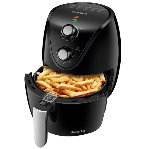 Fritadeira Elétrica Sem Óleo Air Fryer Mondial New Pratic AF31 3,5 L – Preto 220V