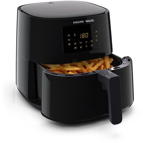 Fritadeira Elétrica Sem Óleo Air Fryer Philips Walita RI9270 6,2 Litros Digital - Preta 220V