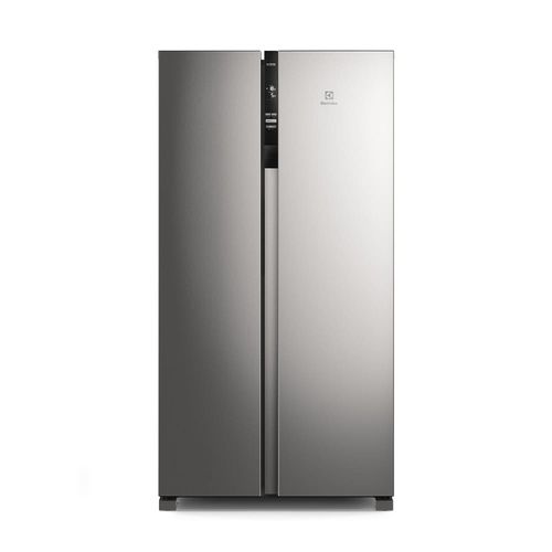 Geladeira Electrolux Frost Free Side By Side 435L IS4S com Tecnologia AutoSense, Painel Digital e Turbo Freezer - Inox 220V