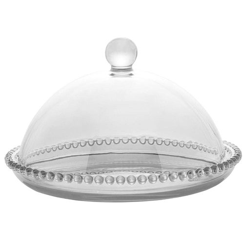 Queijeira de Cristal Wolff Gourmet Pearl Transparente - 20 cm