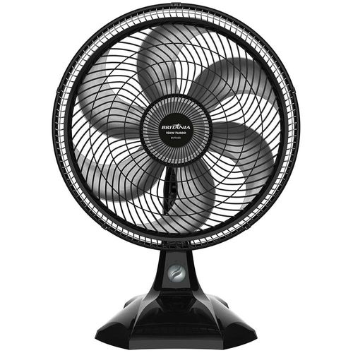 Ventilador de Mesa Britânia Maxx Force BVT400 40cm com 3 Velocidades e 6 Pás - Preto 220V