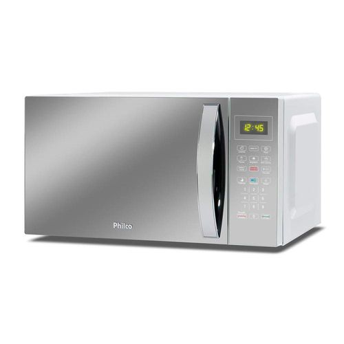 Micro-ondas Philco PMO38E 1400W com Função Manter Aquecido e Tirar Odor – Branco Espelhado 220V