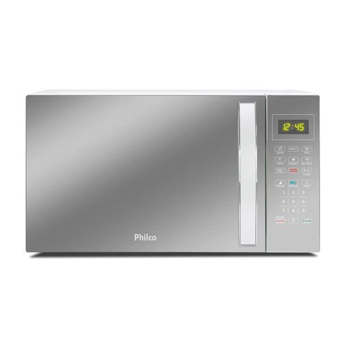 Micro-ondas Philco PMO38E 1400W com Função Manter Aquecido e Tirar Odor – Branco Espelhado 220V