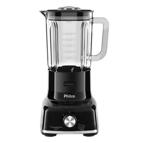 Multiprocessador de Alimentos Philco PMP1600P 9 em 1 com 2 Velocidades + Pulsar 1700W – Preto 110V
