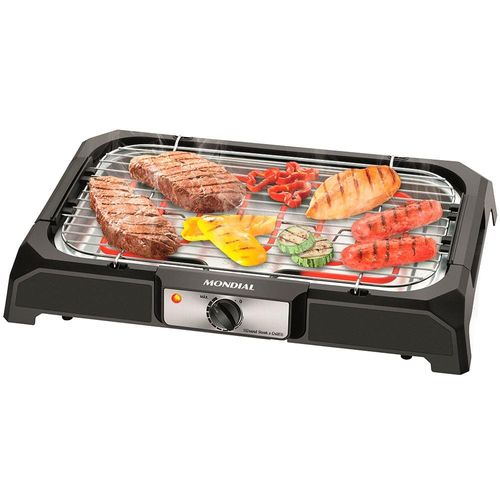 Churrasqueira Elétrica Mondial Grand Steak & Grill CH-05 com Controle de Temperatura 220V