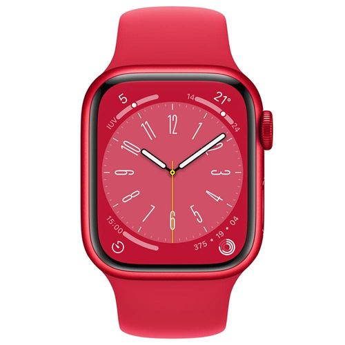 Apple Watch Series 8 GPS Caixa (PRODUCT)RED de alumínio 41 mm Pulseira Esportiva (PRODUCT)RED