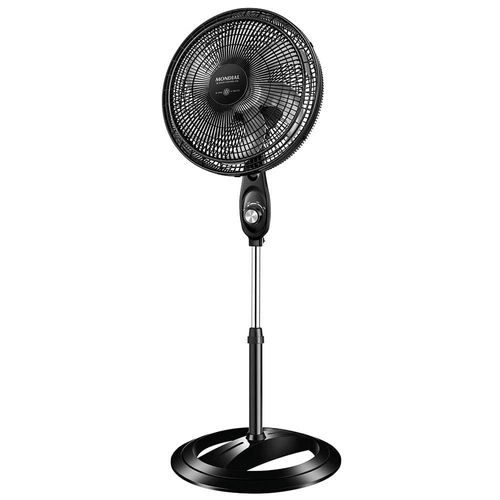 Ventilador de Coluna 40cm Mondial Super Power VSP40C 6 Pás 3 Velocidades Preto/Prata 110v