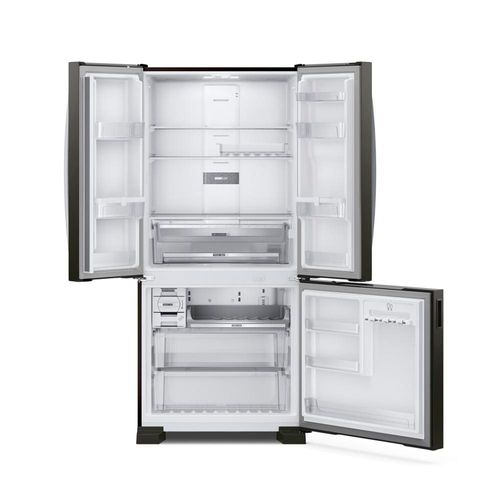 Geladeira Brastemp BRO85AE Frost Free French Door com Tecnologia Inverter e Painel Touch 554 Litros - Black Inox 110V