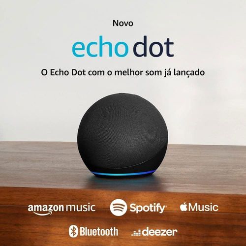 Smart Speaker Amazon Echo Dot 5ª Geração com Alexa – Preta