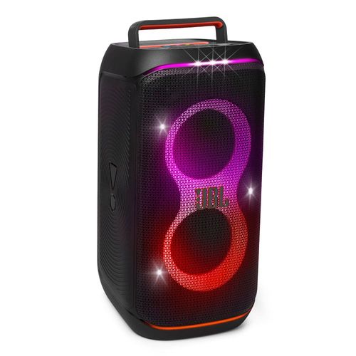 Caixa de Som JBL Partybox 120 com 160W RMS, Bluetooth 5.4, Alça Dobrável e Resistência a Água IPX4 – Preto