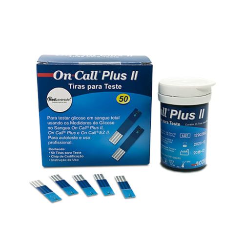 50 Tiras de Glicose On Call Plus II