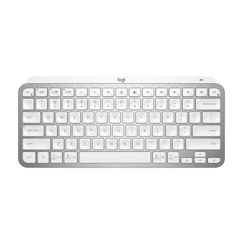 Teclado Sem Fio Logitech MX Keys Mini Bluetooth US Cinza Claro - 920-010506