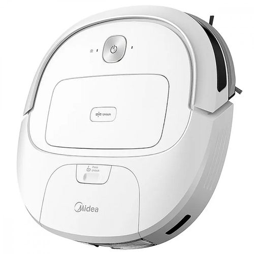 Robô Aspirador de Pó Midea SmartMop 2000 Aspira Passa Pano Varre Bivolt Branco - VRA31BB