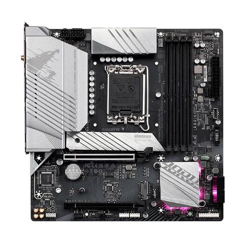 Placa Mãe Gigabyte para Intel 1700 B760M Aorus Elite Ax Wifi 4XDDR5 mATX rev. 1.X