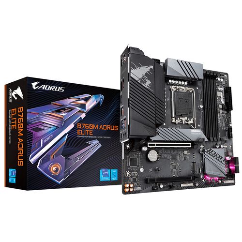 Placa mãe Gigabyte para Intel 1700 B760M Aorus Elite 4x DDR5 mATX (rev 1.0)