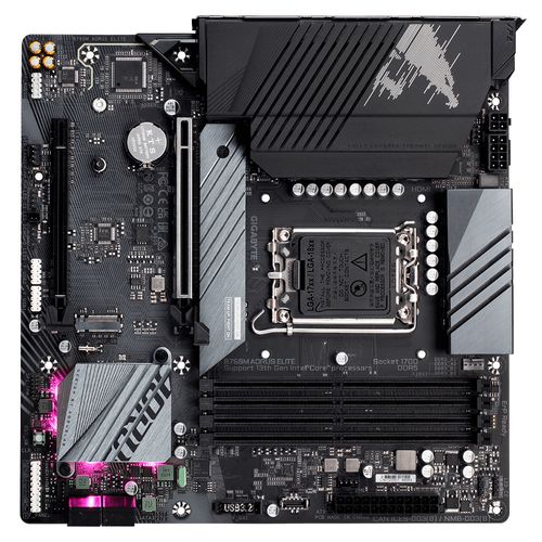 Placa mãe Gigabyte para Intel 1700 B760M Aorus Elite 4x DDR5 mATX (rev 1.0)