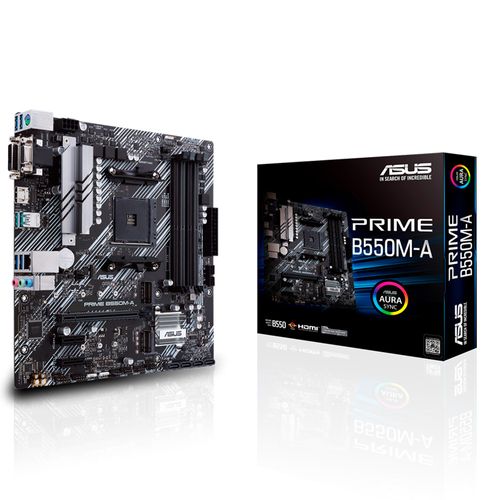 Placa Mãe Asus para AMD B550M-A Prime 4xDDR4 mATX