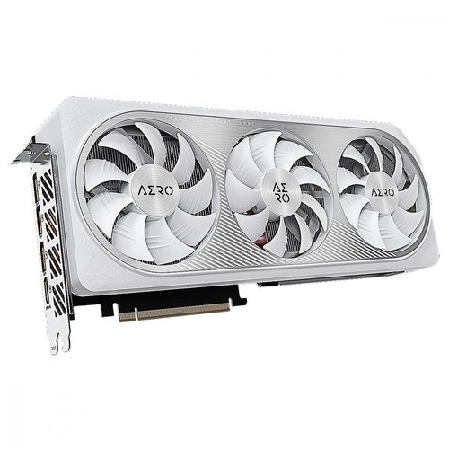 Placa de Vídeo Gigabyte GeForce RTX 4070 TI Aero OC V2 12GB White GDDR6X 192 bits - GV-N407TAERO OCV2-12GD