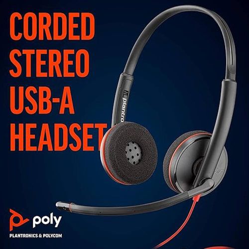 Headset Poly Blackwire C3220 Stereo USB 209745-101