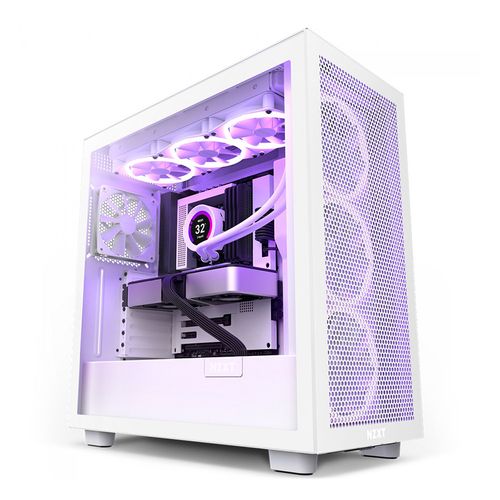 Gabinete Gamer NZXT H7 Flow Vidro Temperado com Fans Mid Tower ATX Branco - CM-H71FW-01