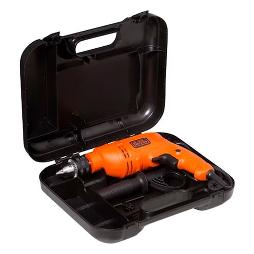 Furadeira de Impacto Black + Decker Com Maleta 3/8 (10MM) 560W 220V Laranja - TM500KB2