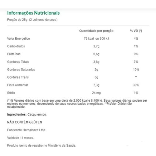Superfood Cacau em Pó Mundo Verde Seleção 150g