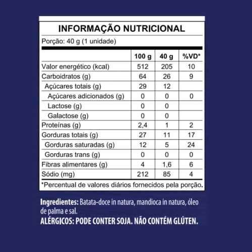 Chips Batata Doce e Mandioca Mundo Verde 40g