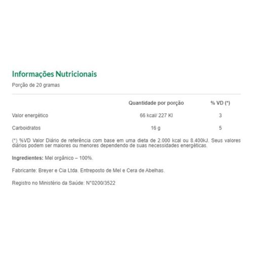 Mel Orgânico Mundo Verde Seleção 300g